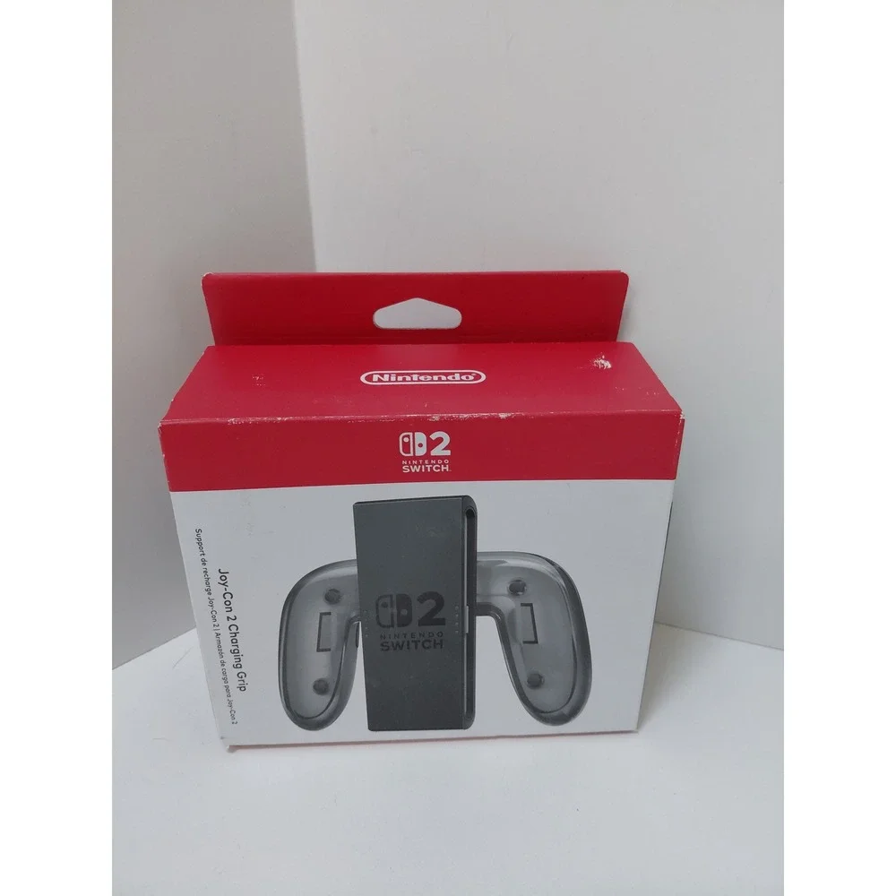 Nintendo Switch Joy-Con Charging Grip Black HAC-012 with USB Cable OPEN BOX